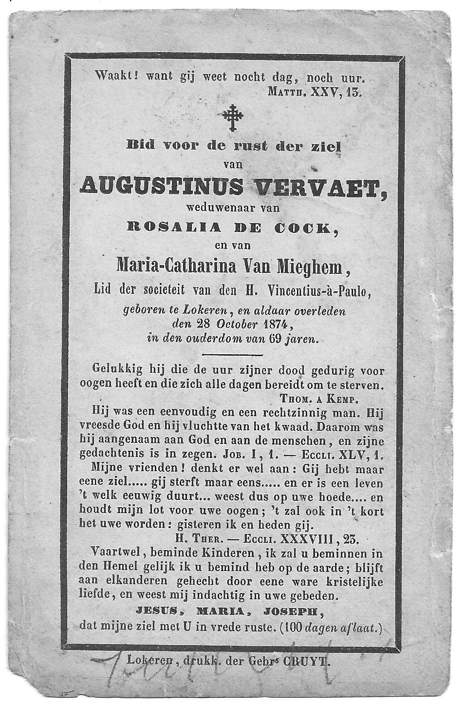 Vervaet Augustinus